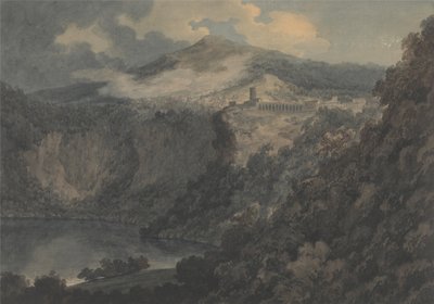 Der See und die Stadt Nemi von John Robert Cozens